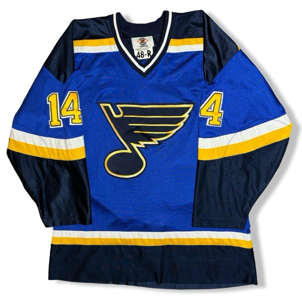 Vintage Authentic Starter St.Louis Blues Geoff Courtnall Hockey Jersey